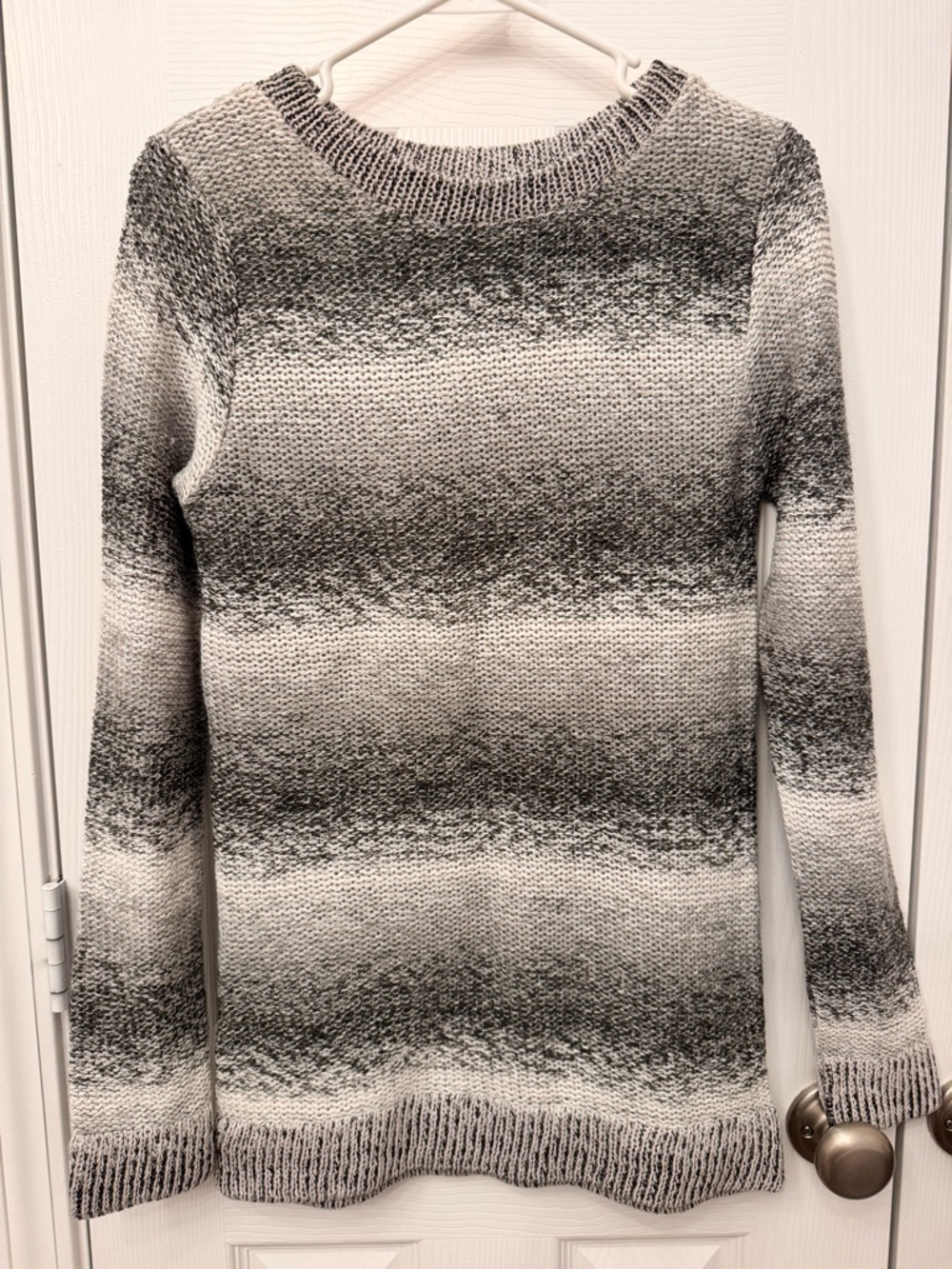 BB Dakota Gray Ombre Crew Neck Sweater
